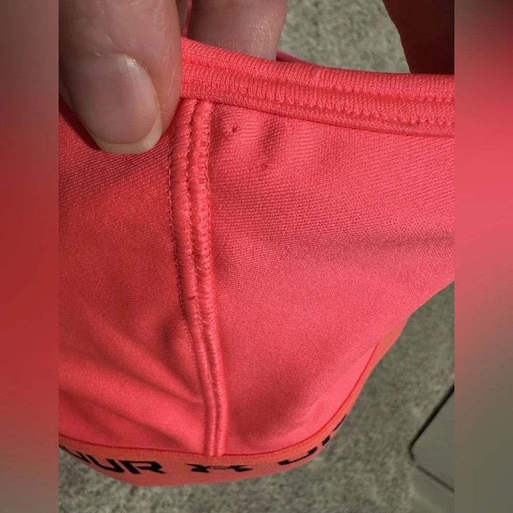 NWT Under Armour Womens Mid Crossback Sports Bra Medium Support Hot Pink Size 3X